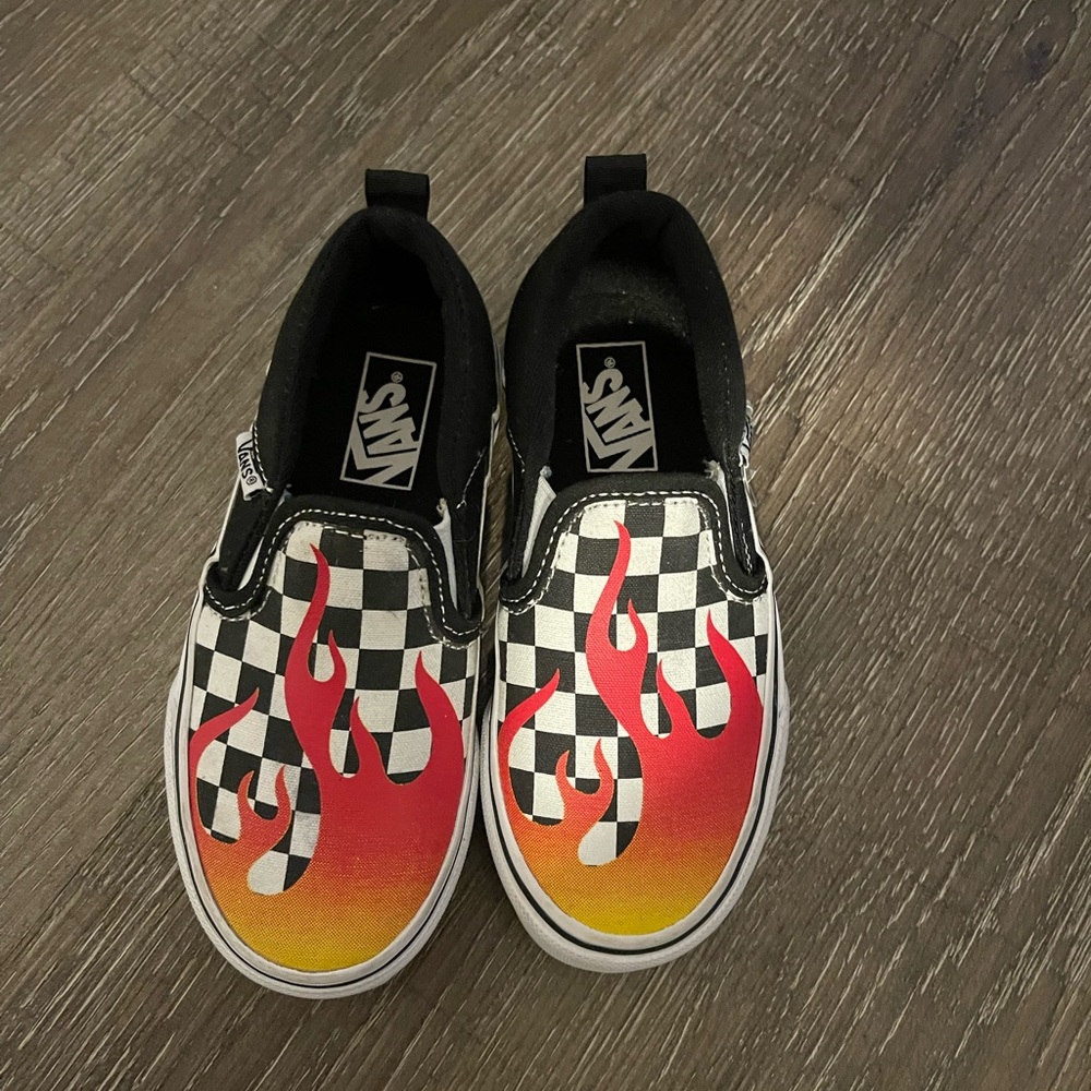 Toddler flame Vans